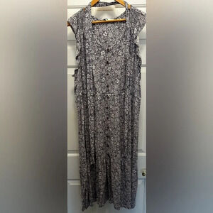 Sonoma Women’s Lilac Floral Sleeveless Midi Dress Size XXL
